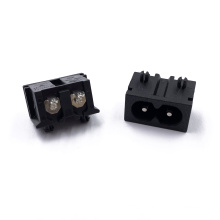 Hot selling JEC JR-201SEB (S) C8 2.5A 250V Dielectric Withstand Voltage 2 PIN socket Brass PA66 ac power socket